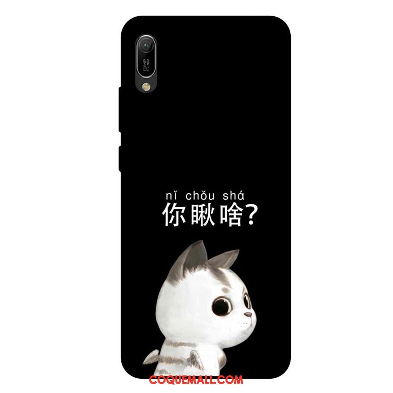 Étui Huawei Y6 2019 Fluide Doux Tout Compris Blanc, Coque Huawei Y6 2019 Silicone Amoureux