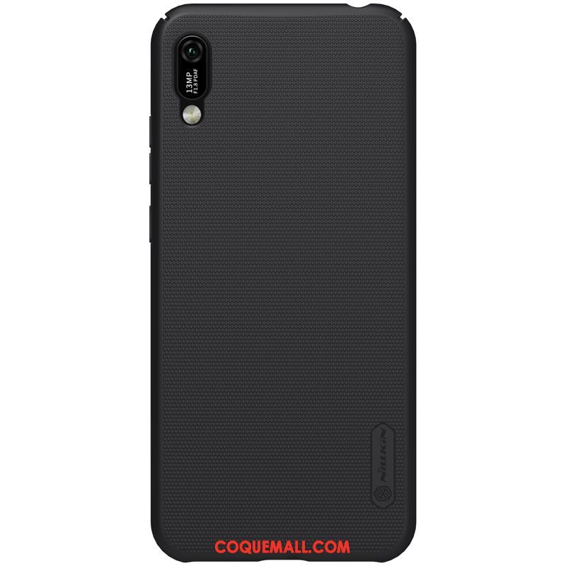 Étui Huawei Y6 2019 Or Rouge Délavé En Daim, Coque Huawei Y6 2019 Protection Téléphone Portable