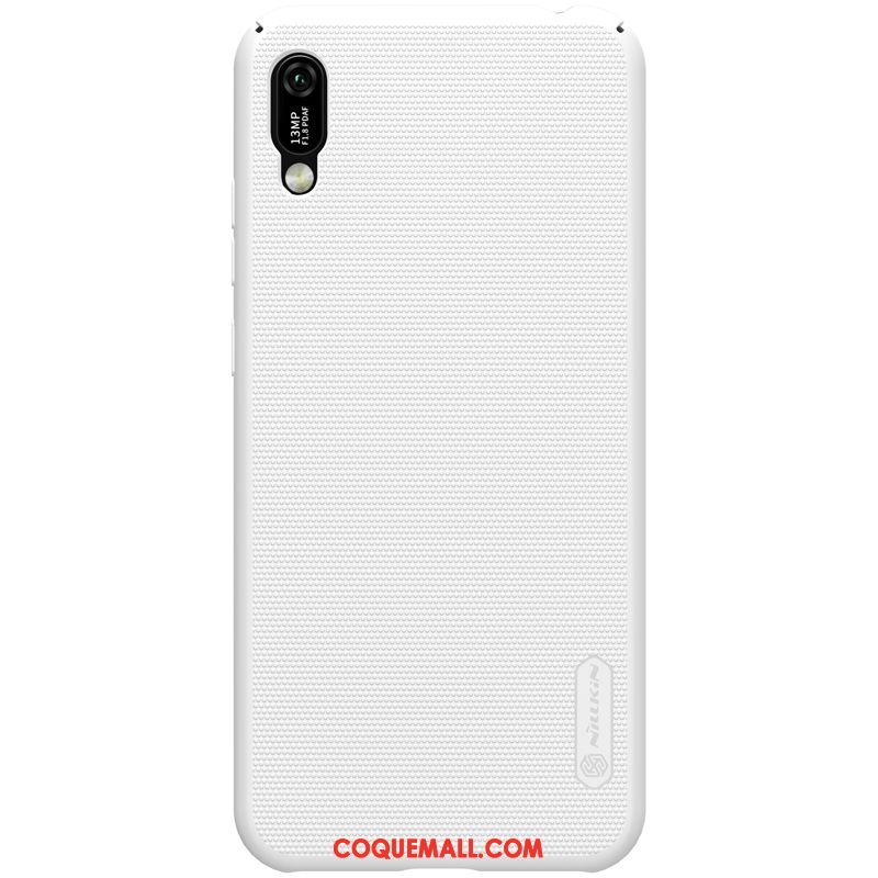 Étui Huawei Y6 2019 Or Rouge Délavé En Daim, Coque Huawei Y6 2019 Protection Téléphone Portable