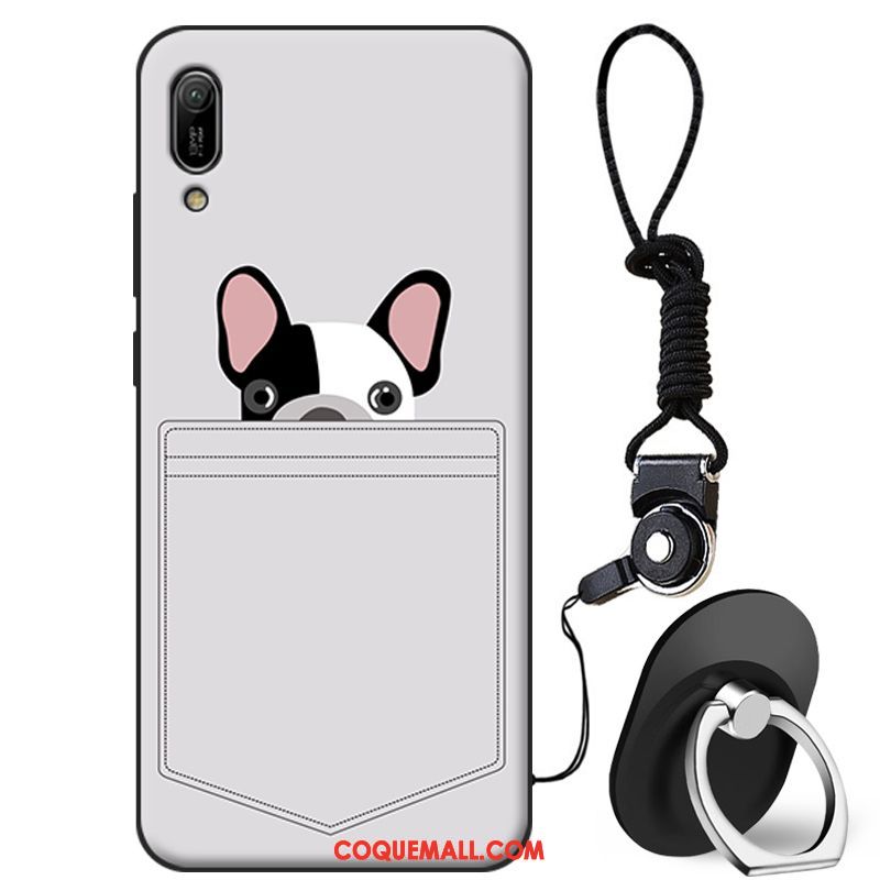 Étui Huawei Y6 2019 Personnalité Bleu Incassable, Coque Huawei Y6 2019 Tout Compris Protection