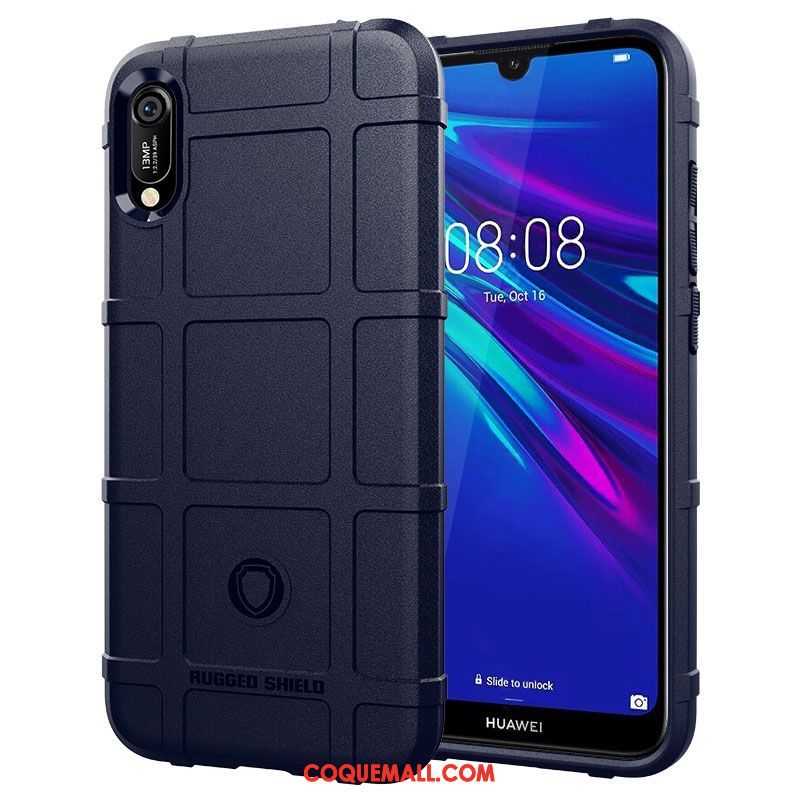 Étui Huawei Y6 2019 Personnalité Silicone Vert, Coque Huawei Y6 2019 Tendance Téléphone Portable