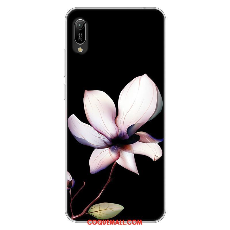 Étui Huawei Y6 2019 Protection Dessin Animé Incassable, Coque Huawei Y6 2019 Fluide Doux Rose