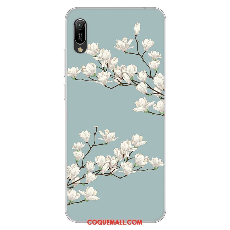 Étui Huawei Y6 2019 Protection Dessin Animé Incassable, Coque Huawei Y6 2019 Fluide Doux Rose