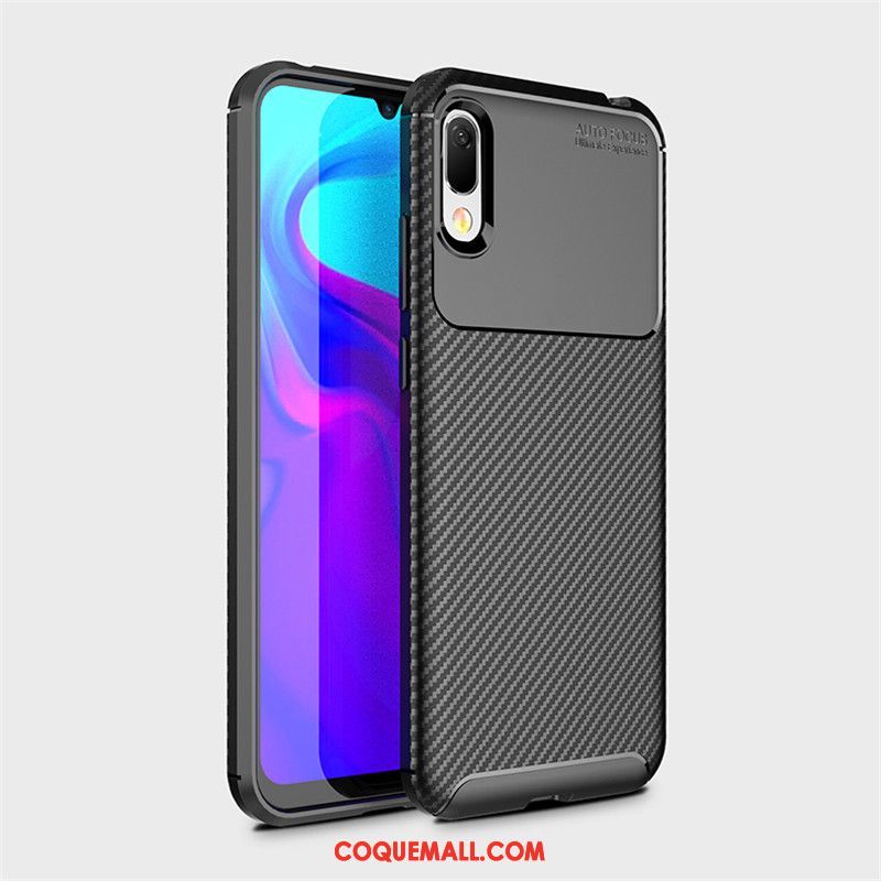 Étui Huawei Y6 2019 Protection Fibre Téléphone Portable, Coque Huawei Y6 2019 Jeunesse Antidérapant