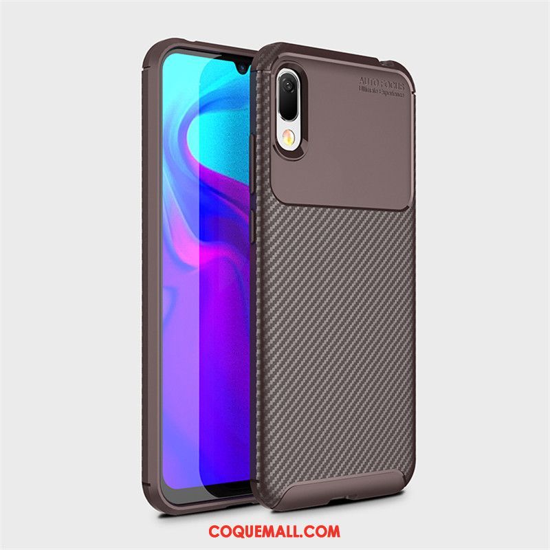 Étui Huawei Y6 2019 Protection Fibre Téléphone Portable, Coque Huawei Y6 2019 Jeunesse Antidérapant