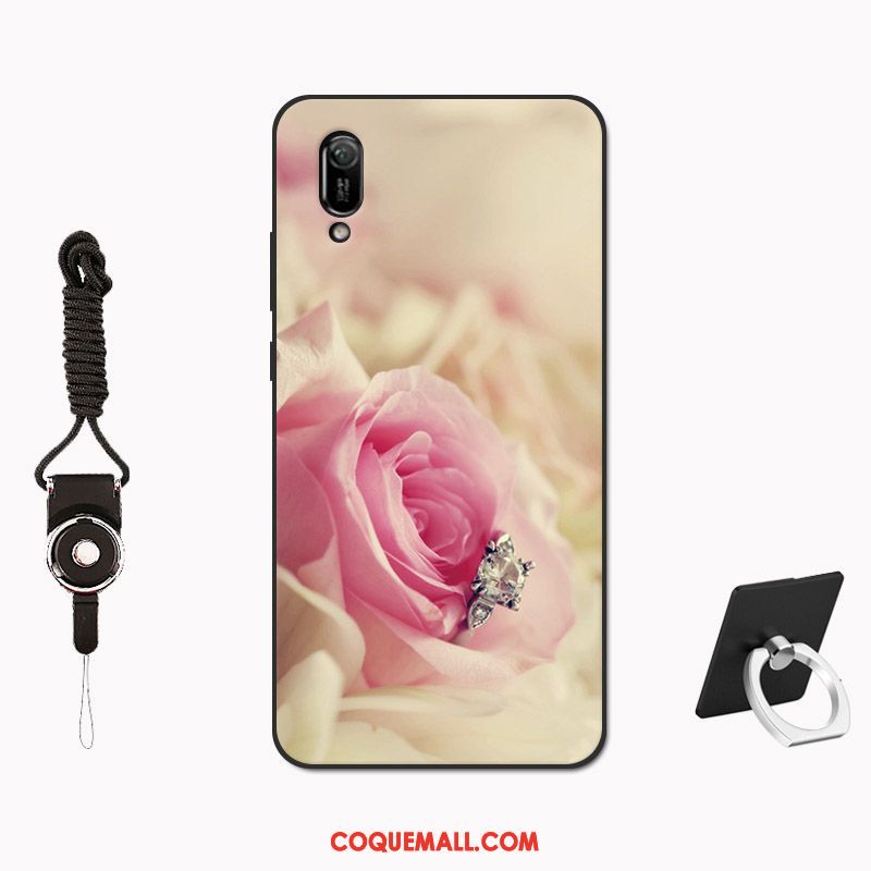 Étui Huawei Y6 2019 Tempérer Membrane Modèle, Coque Huawei Y6 2019 Net Rouge Tout Compris