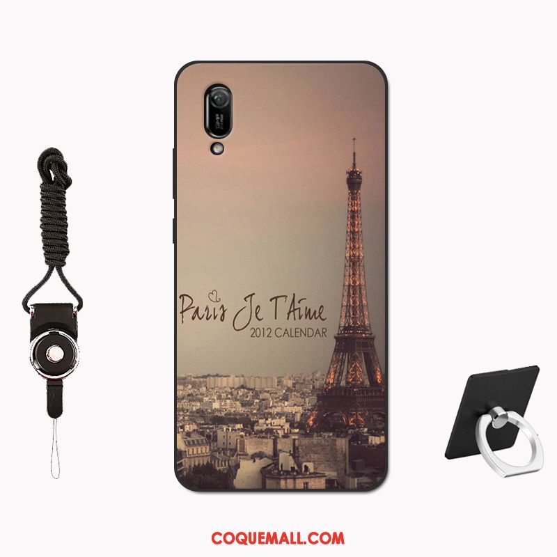 Étui Huawei Y6 2019 Tempérer Membrane Modèle, Coque Huawei Y6 2019 Net Rouge Tout Compris