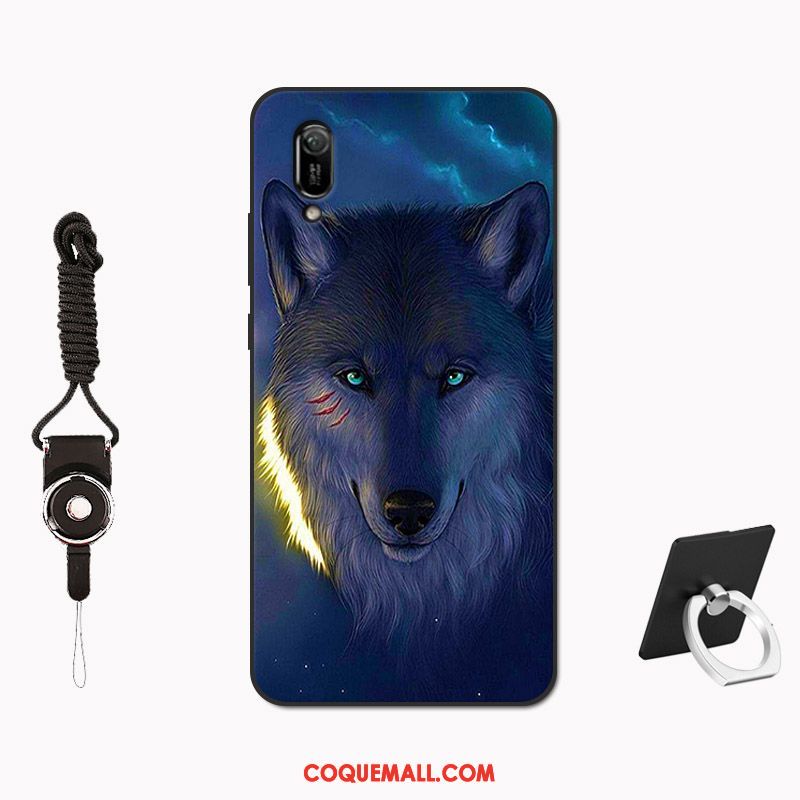 Étui Huawei Y6 2019 Tempérer Membrane Modèle, Coque Huawei Y6 2019 Net Rouge Tout Compris