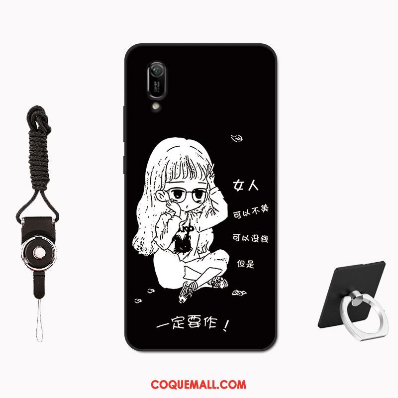 Étui Huawei Y6 2019 Tempérer Membrane Modèle, Coque Huawei Y6 2019 Net Rouge Tout Compris