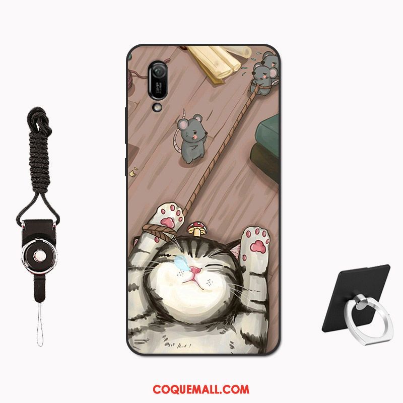 Étui Huawei Y6 2019 Tempérer Membrane Modèle, Coque Huawei Y6 2019 Net Rouge Tout Compris