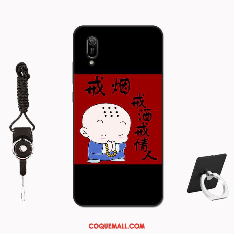 Étui Huawei Y6 2019 Tempérer Membrane Modèle, Coque Huawei Y6 2019 Net Rouge Tout Compris