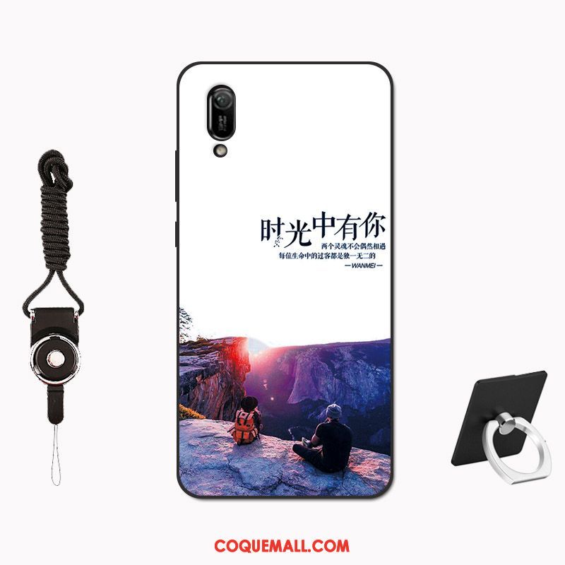 Étui Huawei Y6 2019 Tempérer Membrane Modèle, Coque Huawei Y6 2019 Net Rouge Tout Compris