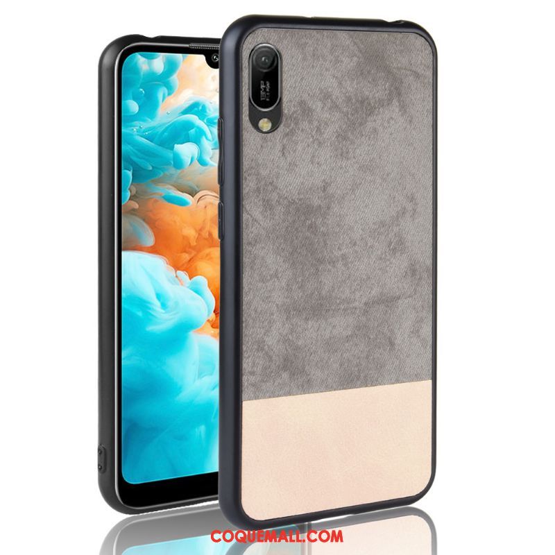 Étui Huawei Y6 2019 Tout Compris Bleu Incassable, Coque Huawei Y6 2019 Protection Téléphone Portable