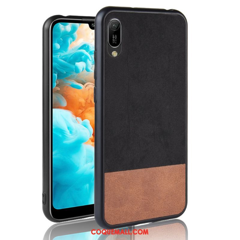 Étui Huawei Y6 2019 Tout Compris Bleu Incassable, Coque Huawei Y6 2019 Protection Téléphone Portable