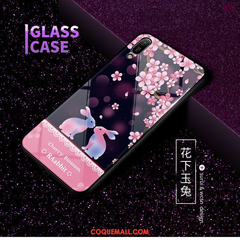 Étui Huawei Y6 2019 Tout Compris Délavé En Daim Chat, Coque Huawei Y6 2019 Protection Téléphone Portable