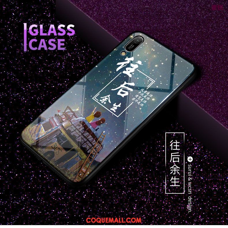 Étui Huawei Y6 2019 Tout Compris Délavé En Daim Chat, Coque Huawei Y6 2019 Protection Téléphone Portable