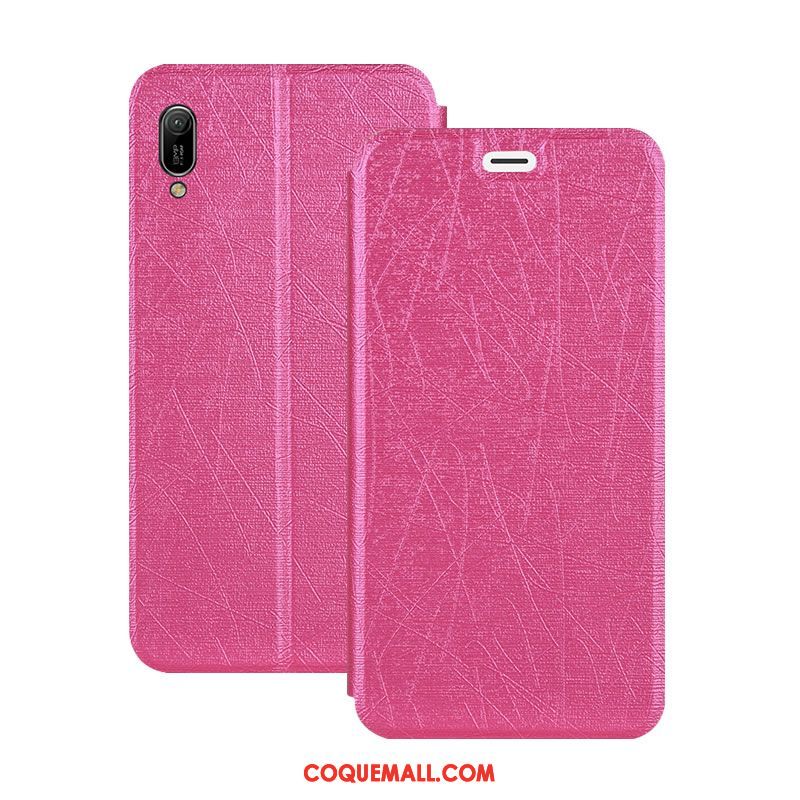 Étui Huawei Y6 2019 Tout Compris Or Protection, Coque Huawei Y6 2019 En Cuir Incassable