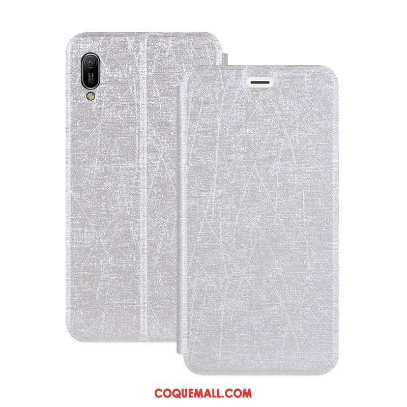 Étui Huawei Y6 2019 Tout Compris Or Protection, Coque Huawei Y6 2019 En Cuir Incassable