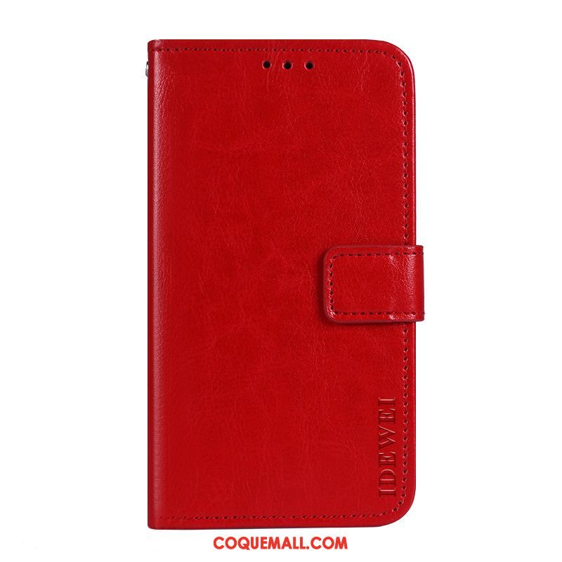 Étui Huawei Y6 2019 Téléphone Portable En Cuir Protection, Coque Huawei Y6 2019 Jaune