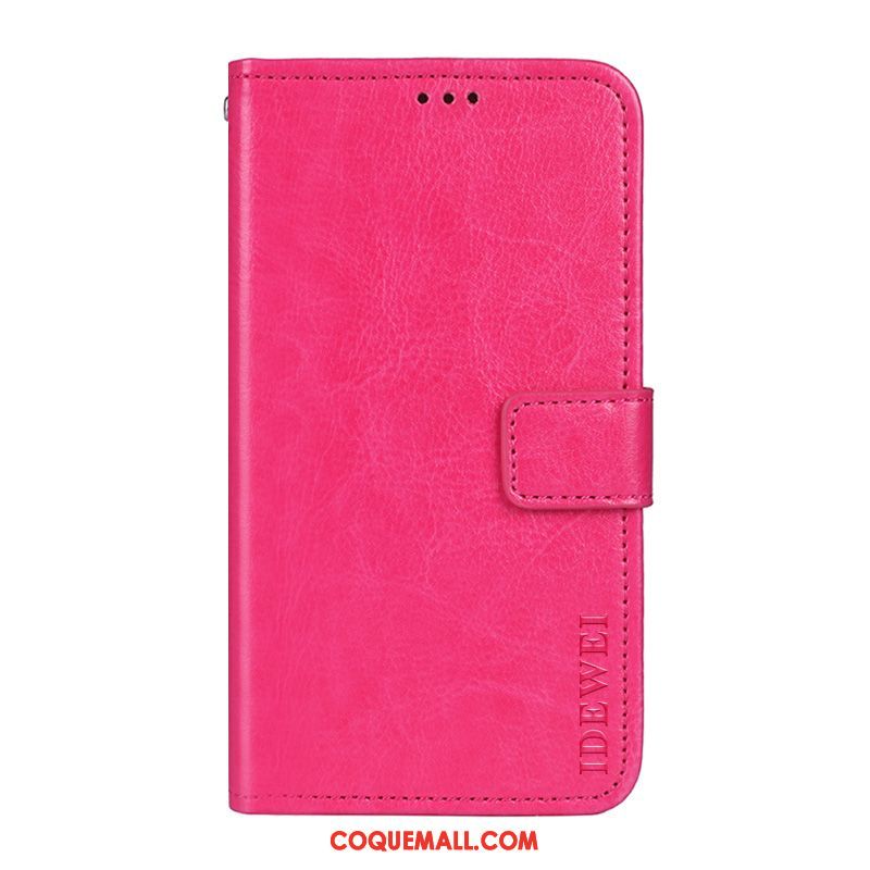 Étui Huawei Y6 2019 Téléphone Portable En Cuir Protection, Coque Huawei Y6 2019 Jaune