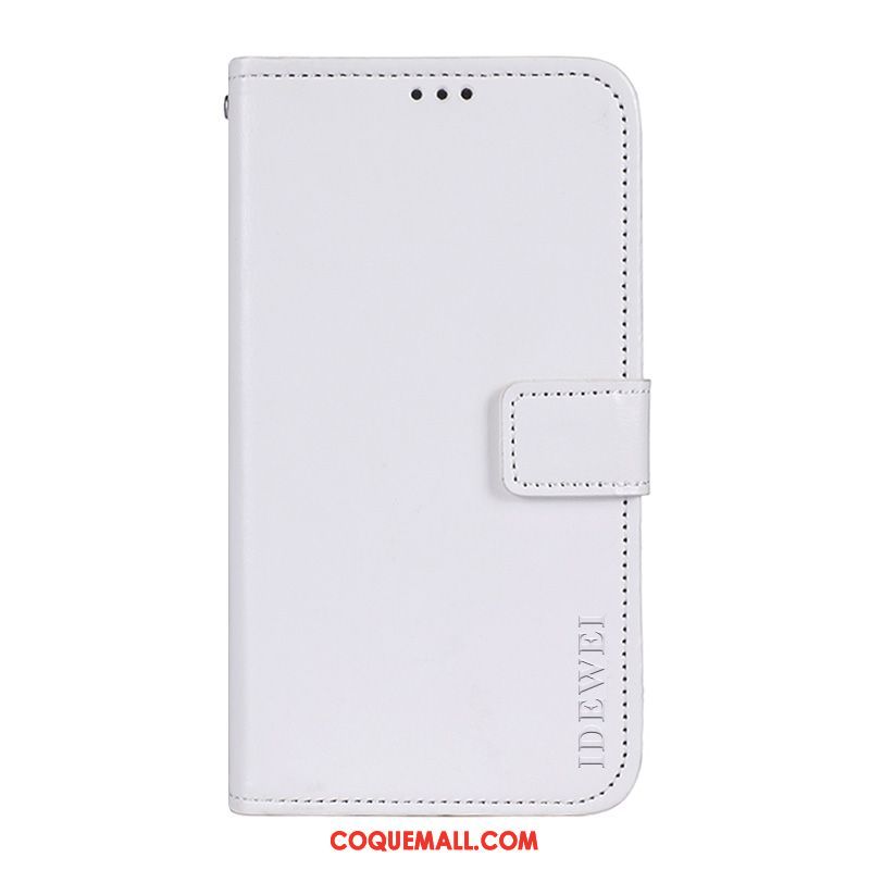 Étui Huawei Y6 2019 Téléphone Portable En Cuir Protection, Coque Huawei Y6 2019 Jaune