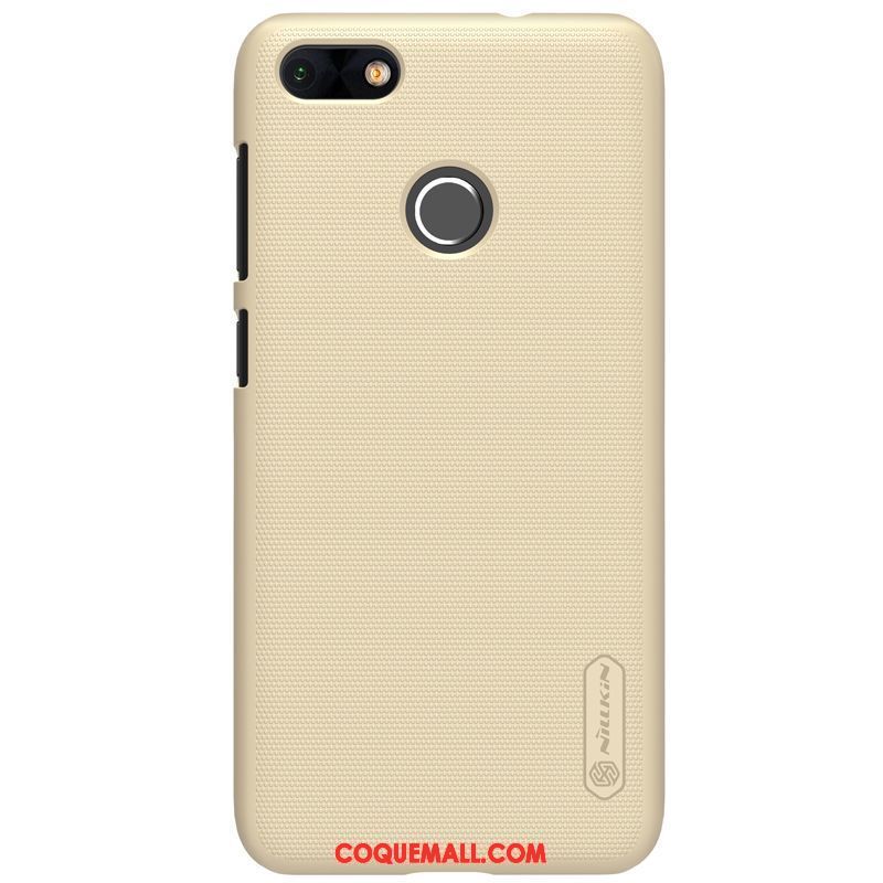 Étui Huawei Y6 Pro 2017 Blanc Téléphone Portable Or, Coque Huawei Y6 Pro 2017 Protection Délavé En Daim