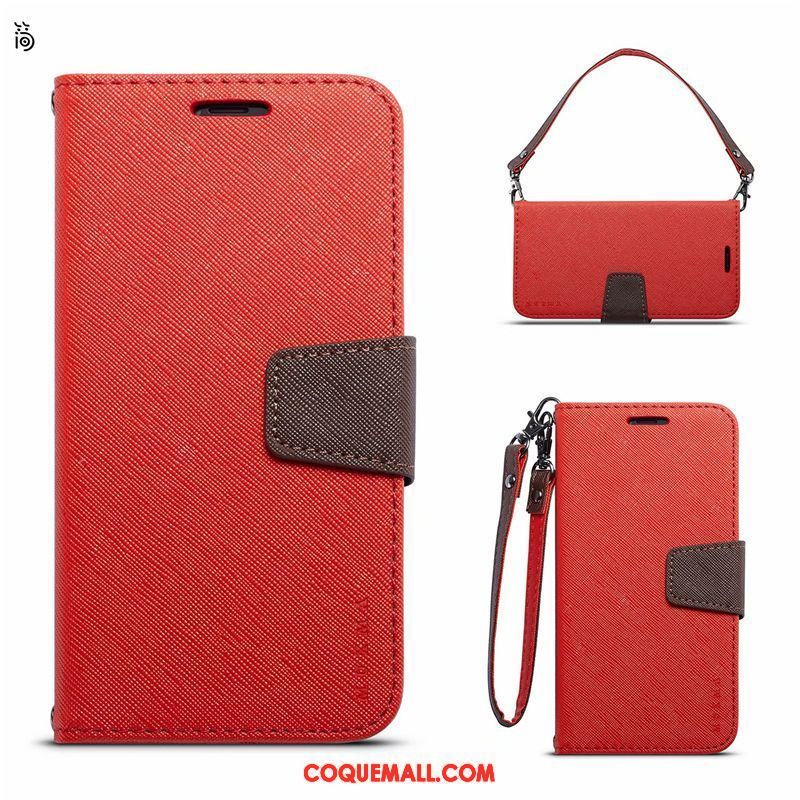 Étui Huawei Y6 Pro 2017 Bleu Simple Business, Coque Huawei Y6 Pro 2017 Étui En Cuir Incassable