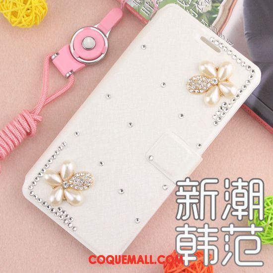 Étui Huawei Y6 Pro 2017 Bleu Étui En Cuir Protection, Coque Huawei Y6 Pro 2017 Téléphone Portable Strass