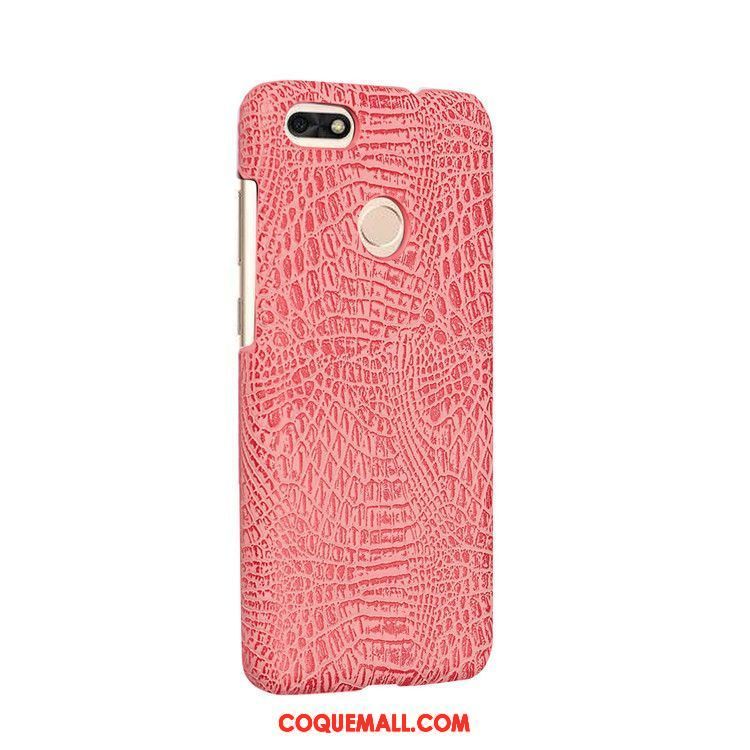 Étui Huawei Y6 Pro 2017 Difficile Protection Vintage, Coque Huawei Y6 Pro 2017 Téléphone Portable Crocodile