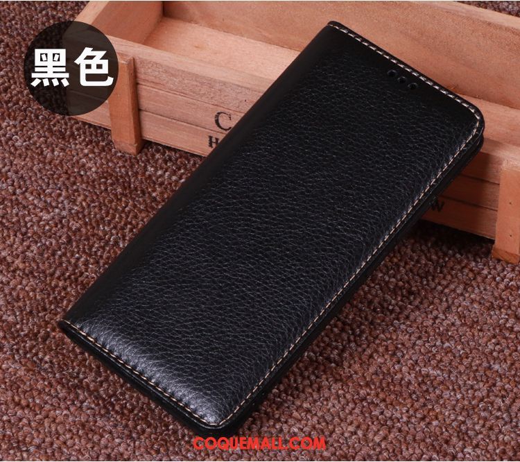 Étui Huawei Y6 Pro 2017 Fluide Doux Tout Compris Étui En Cuir, Coque Huawei Y6 Pro 2017 Noir Protection