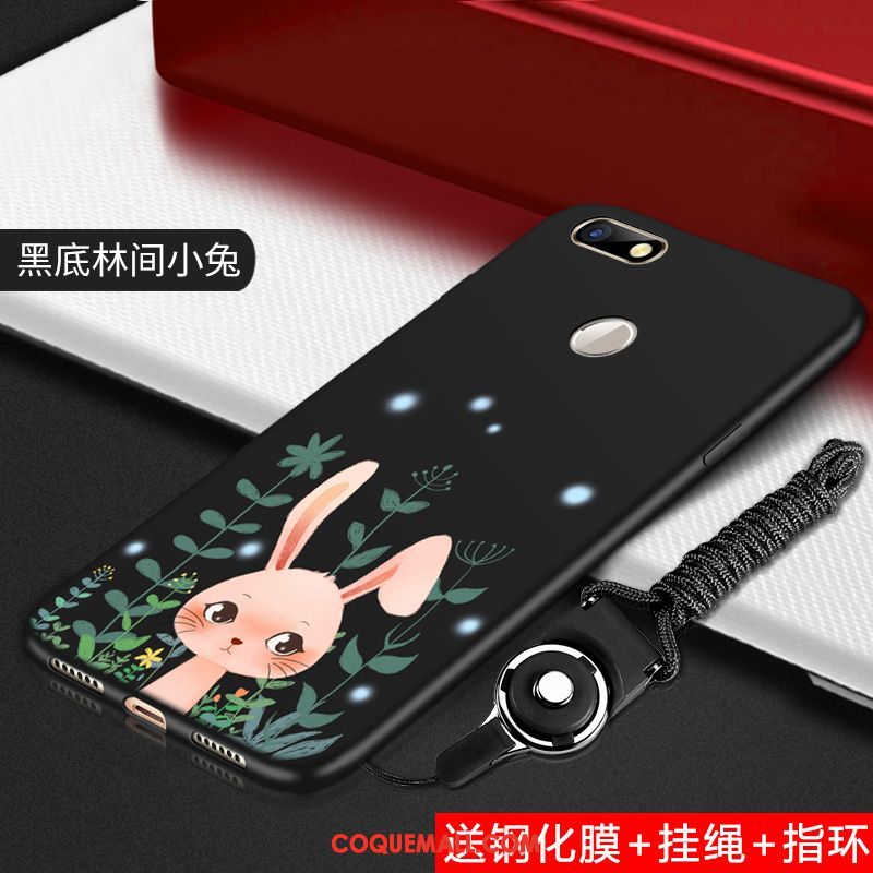 Étui Huawei Y6 Pro 2017 Incassable Protection Délavé En Daim, Coque Huawei Y6 Pro 2017 Tout Compris Noir