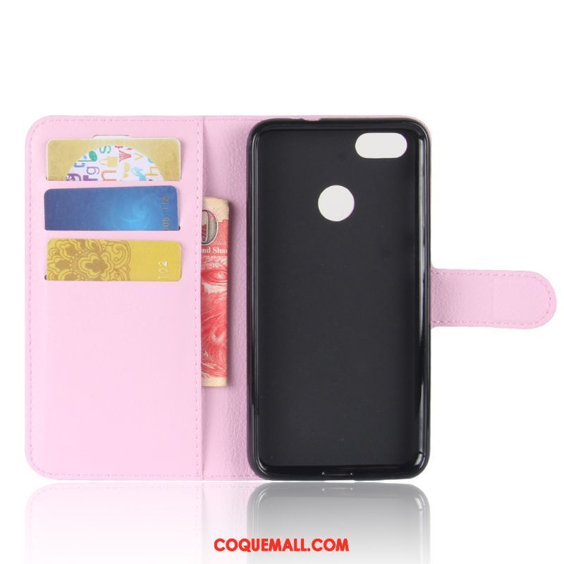 Étui Huawei Y6 Pro 2017 Incassable Violet Étui En Cuir, Coque Huawei Y6 Pro 2017 Rose Téléphone Portable