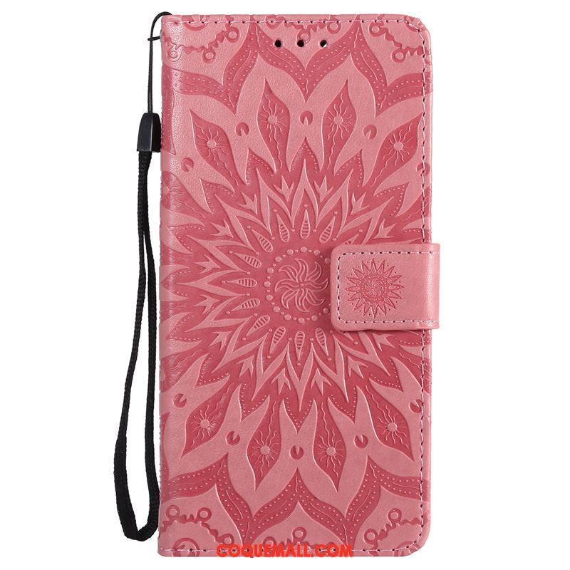 Étui Huawei Y6 Pro 2017 Protection Étui En Cuir Incassable, Coque Huawei Y6 Pro 2017 Soleil Bleu