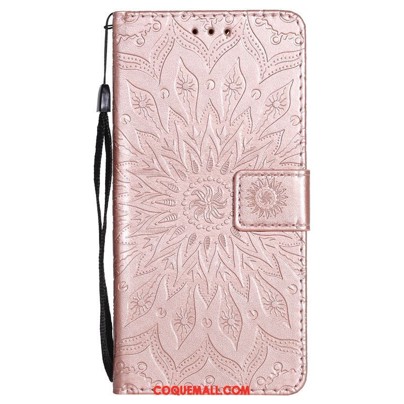 Étui Huawei Y6 Pro 2017 Protection Étui En Cuir Incassable, Coque Huawei Y6 Pro 2017 Soleil Bleu