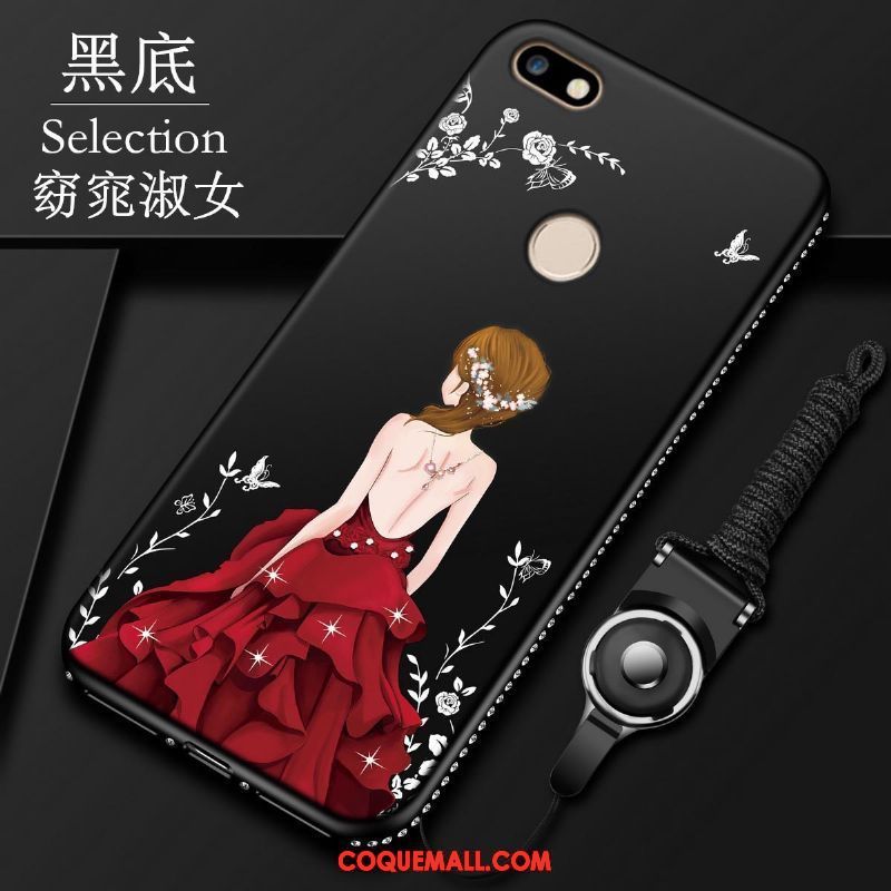 Étui Huawei Y6 Pro 2017 Silicone Tout Compris Tendance, Coque Huawei Y6 Pro 2017 Protection Incruster Strass