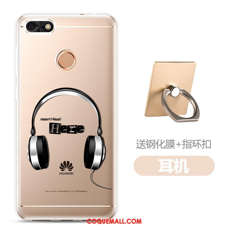 Étui Huawei Y6 Pro 2017 Téléphone Portable Tempérer Transparent, Coque Huawei Y6 Pro 2017 Fluide Doux Jaune