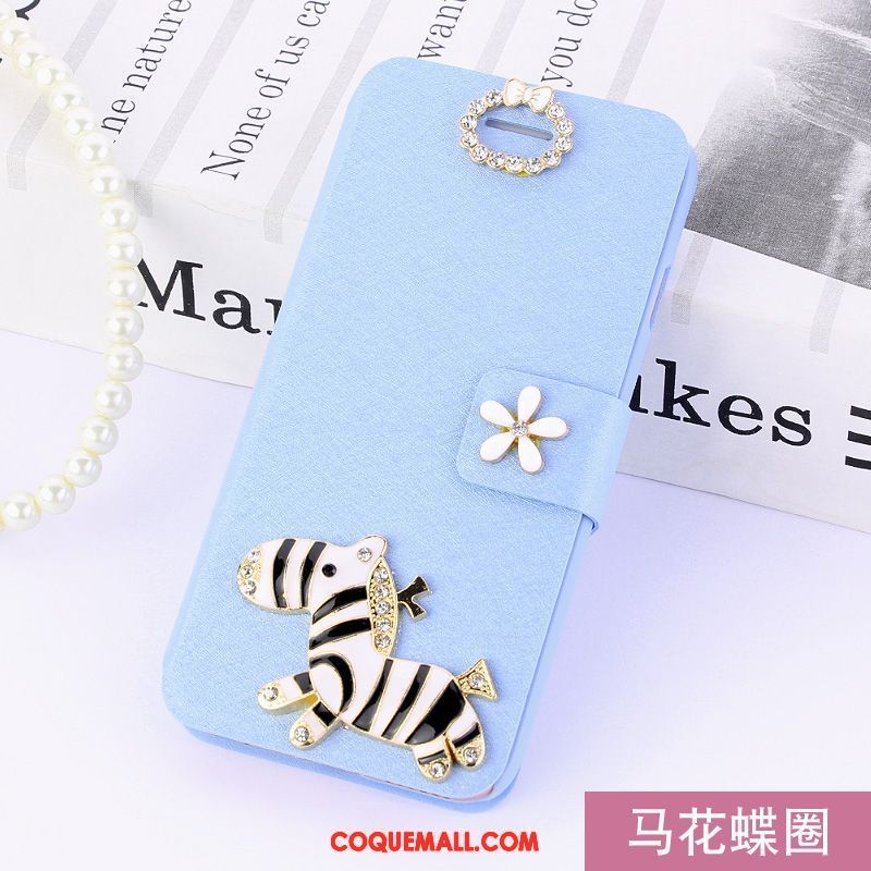 Étui Huawei Y6 Pro 2017 Téléphone Portable Étui En Cuir Protection, Coque Huawei Y6 Pro 2017 Incassable Bleu