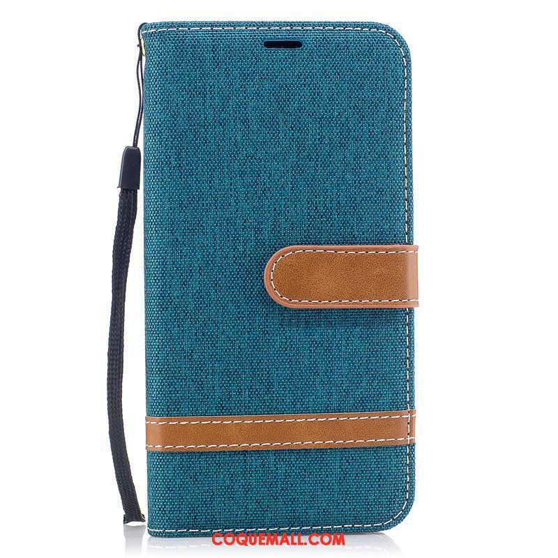 Étui Huawei Y6 Pro 2017 Étui En Cuir En Denim Rouge, Coque Huawei Y6 Pro 2017 Téléphone Portable Protection Braun