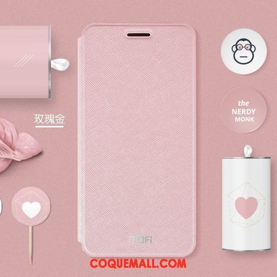 Étui Huawei Y6 Pro 2017 Étui En Cuir Tout Compris Or, Coque Huawei Y6 Pro 2017 Clamshell Incassable