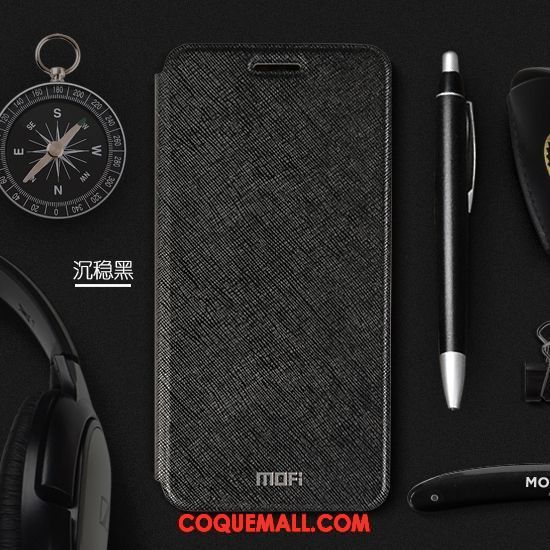 Étui Huawei Y6 Pro 2017 Étui En Cuir Tout Compris Or, Coque Huawei Y6 Pro 2017 Clamshell Incassable
