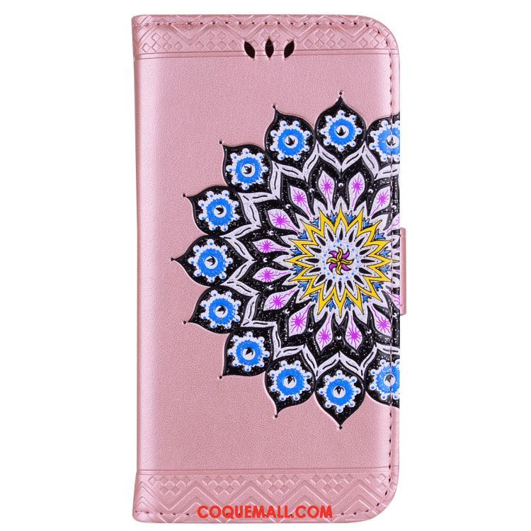 Étui Huawei Y6 Pro 2017 Étui En Cuir Tout Compris Protection, Coque Huawei Y6 Pro 2017 Étoile Fleur Braun