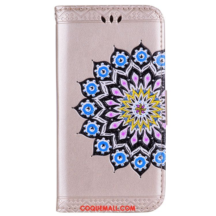 Étui Huawei Y6 Pro 2017 Étui En Cuir Tout Compris Protection, Coque Huawei Y6 Pro 2017 Étoile Fleur Braun