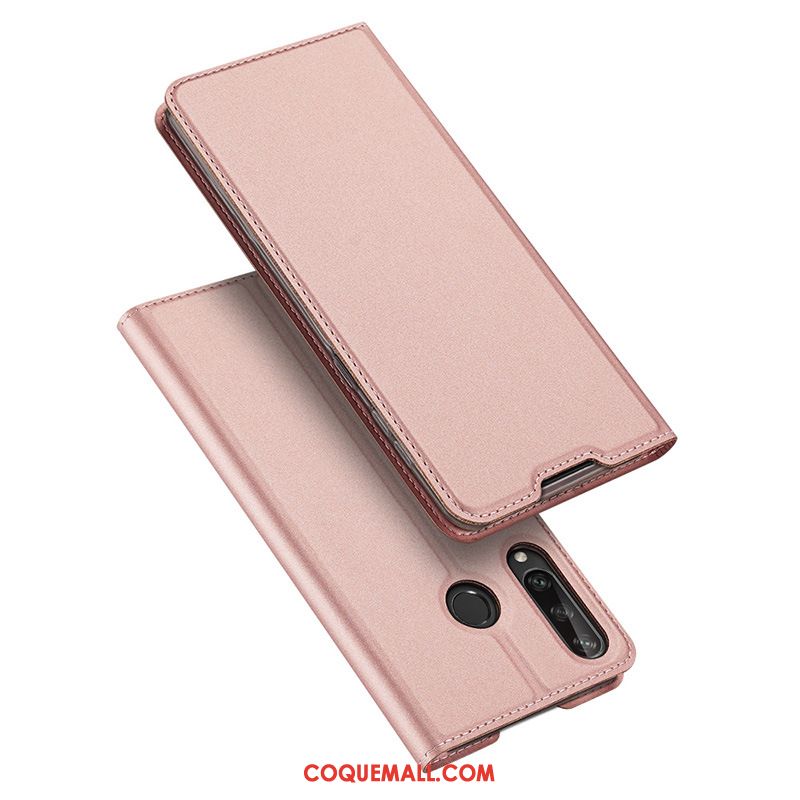 Étui Huawei Y6p Protection Carte Business, Coque Huawei Y6p Bleu Marin Incassable