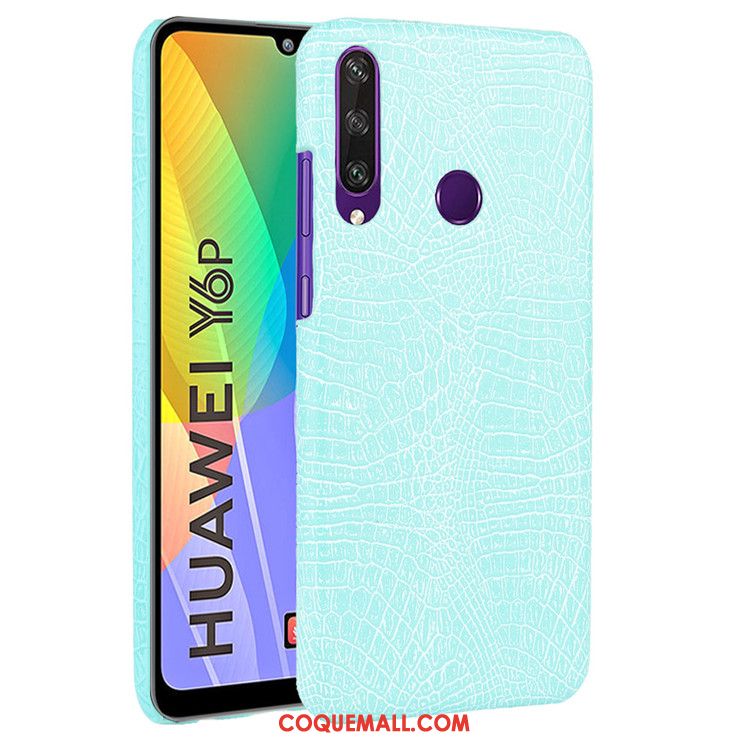 Étui Huawei Y6p Rose Tendance Difficile, Coque Huawei Y6p Cuir Vintage