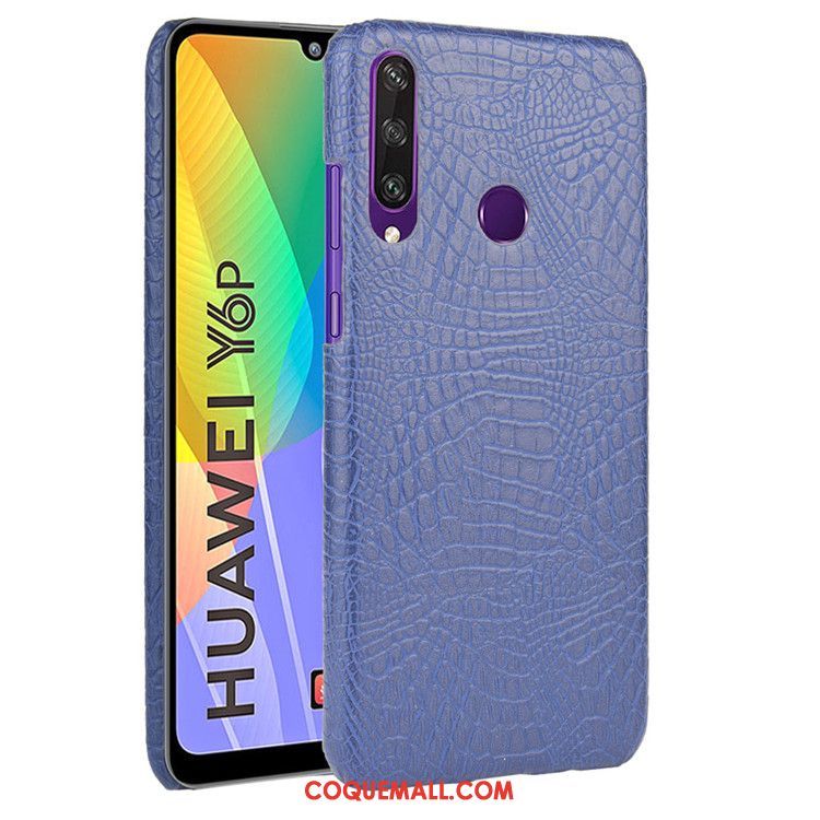 Étui Huawei Y6p Rose Tendance Difficile, Coque Huawei Y6p Cuir Vintage