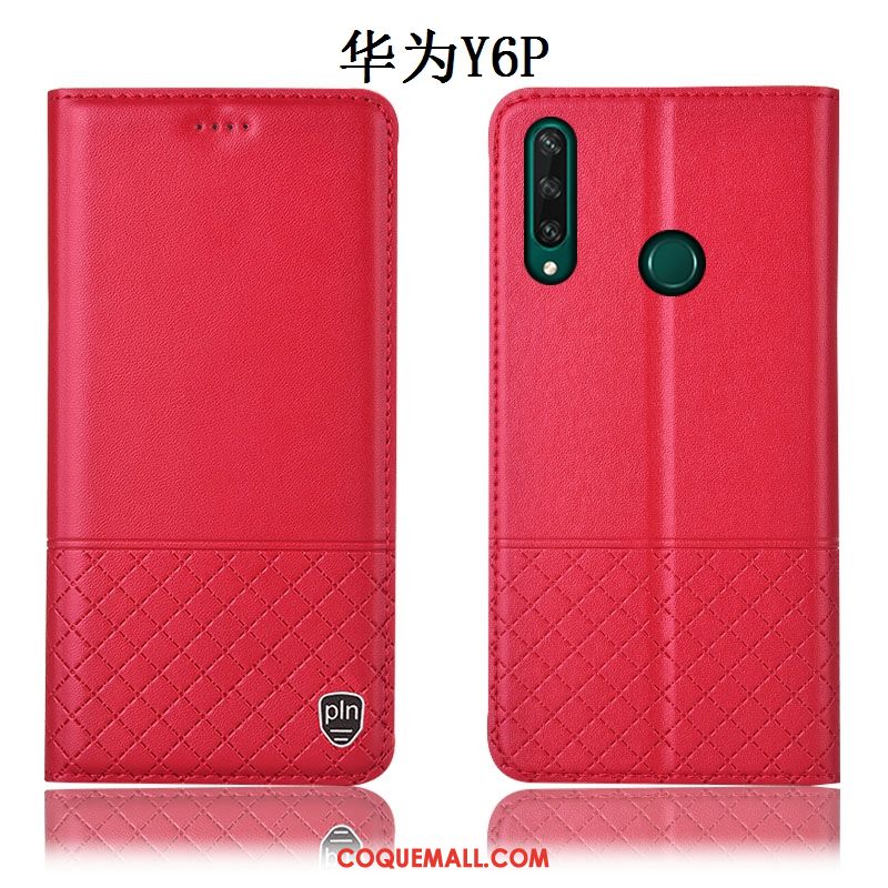 Étui Huawei Y6p Tout Compris Protection Téléphone Portable, Coque Huawei Y6p Incassable Bleu