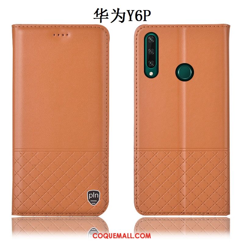 Étui Huawei Y6p Tout Compris Protection Téléphone Portable, Coque Huawei Y6p Incassable Bleu