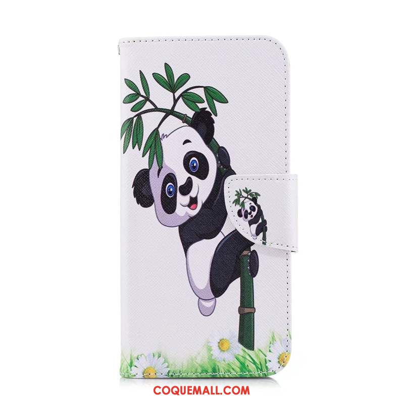 Étui Huawei Y6s Blanc Dessin Animé Papillon, Coque Huawei Y6s En Cuir Protection