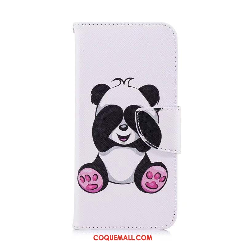 Étui Huawei Y6s Blanc Dessin Animé Papillon, Coque Huawei Y6s En Cuir Protection