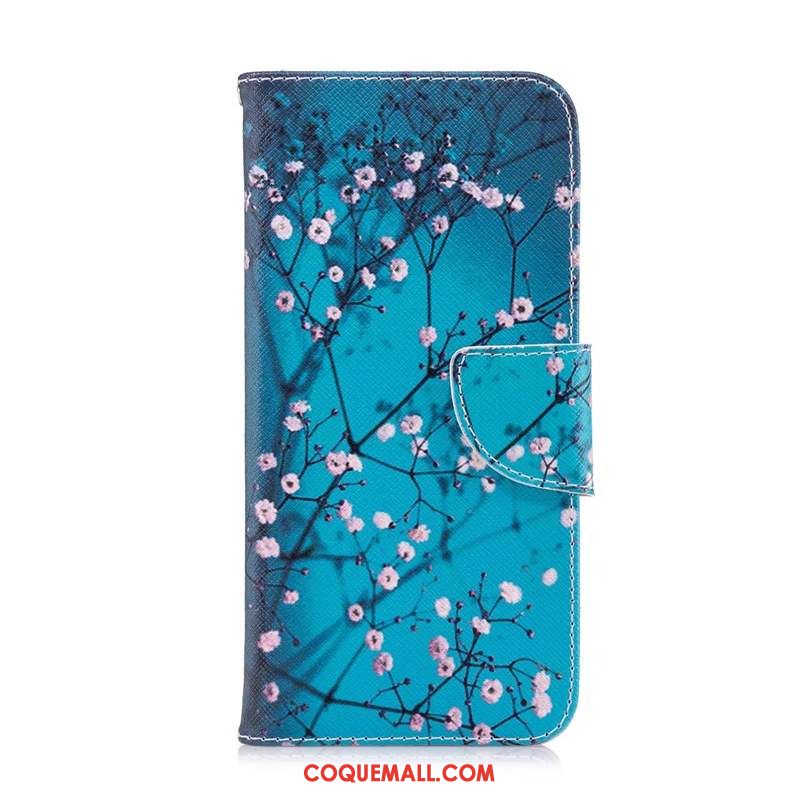 Étui Huawei Y6s Blanc Dessin Animé Papillon, Coque Huawei Y6s En Cuir Protection